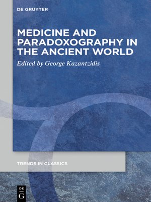 cover image of Medicine and Paradoxography in the Ancient World